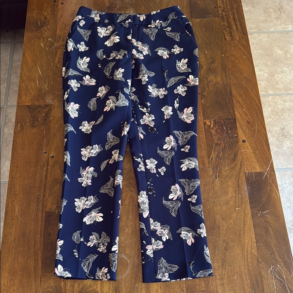 Cynthia Rowley Navy Floral Pants